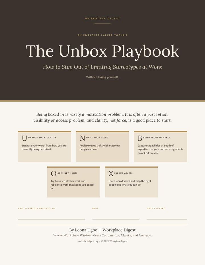 Cover of The Unbox Playbook, a Workplace Digest resource